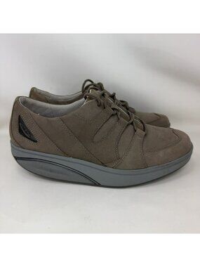 MBT Faraja Fango Rocker Walking Shoe Beige Women's Size 8.5